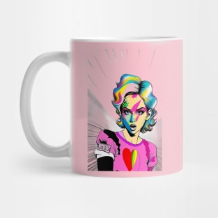 the vicious girl in pink Mug